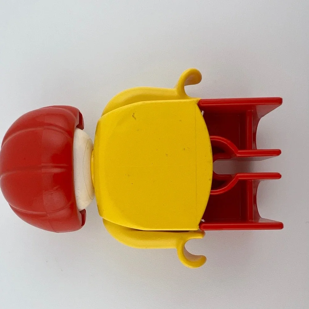 Vintage LEGO Duplo‎ Circus Clown Figure Red Hair Yellow Shirt  Play Wear
